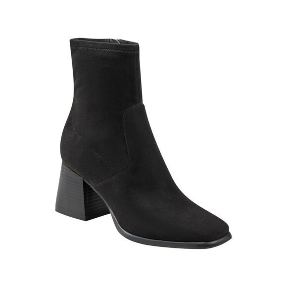 Marc Fisher Sock Boots 8 Rodana‎ Black Ankle Bootie Minimalist Goth Grunge Urban